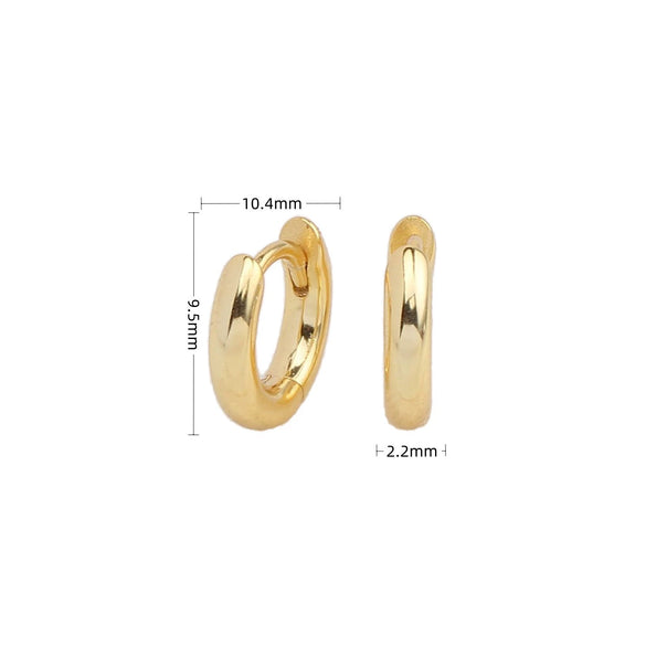 Wholesale S925 Sterling Silver Geometric Style Electroplated Earrings
