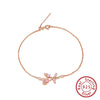 Wholesale S925 Sterling Silver Geometric Style Electroplated Women's Bracelet With Colorful Zircon