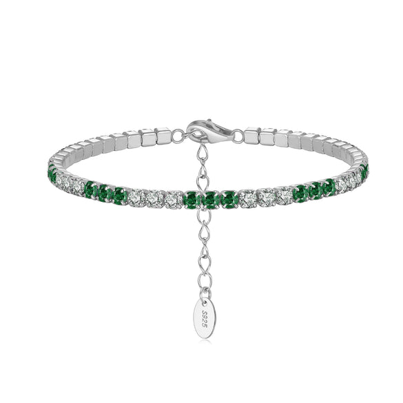 Wholesale S925 Sterling Silver Geometric Style Electroplated Women's Bracelet