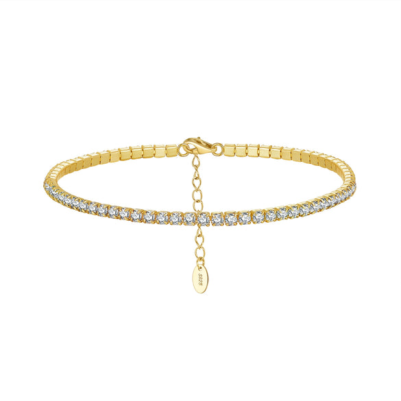 Wholesale S925 Sterling Silver Geometric Style Electroplated Women's Bracelet