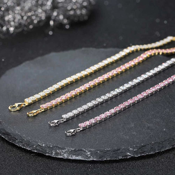 Wholesale S925 Sterling Silver Geometric Style Electroplated Women's Bracelet