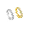 Wholesale S925 Sterling Silver Geometric Style Finger Ring Jewelry With 18K Gold And Platinum Electroplating