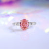 Wholesale S925 Sterling Silver Geometric Style Ring For Women Set With Diamonds