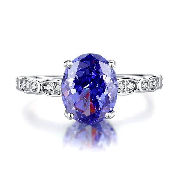 Wholesale S925 Sterling Silver Geometric Style Ring For Women Set With Diamonds