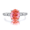 Wholesale S925 Sterling Silver Geometric Style Ring For Women Set With Diamonds