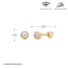 Wholesale S925 Sterling Silver Geometric Threaded Earrings Electroplated For Women