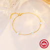 Wholesale S925 Sterling Silver Geometric Three Diamond Stacked Ladies' Personality Matching Bracelet