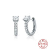 Wholesale S925 Sterling Silver Geometric Three Petal Flower Horse Eye Diamond Earrings With Electroplating For Women