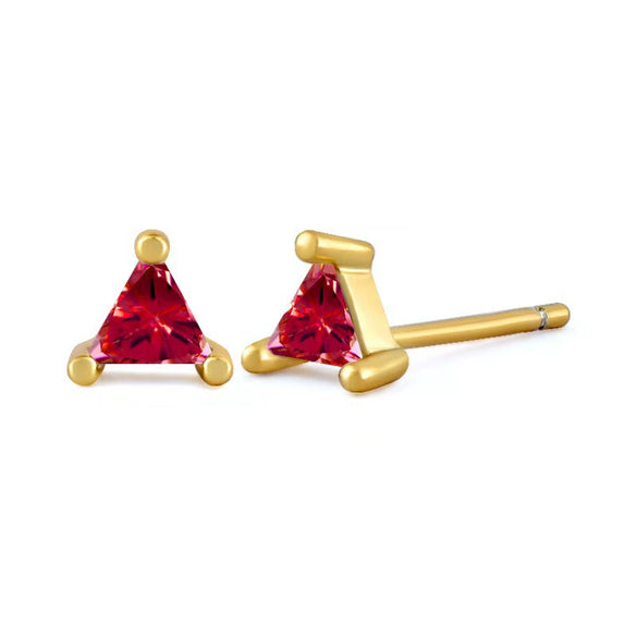 Wholesale S925 Sterling Silver Geometric Triangle Earrings With Diamond Design For Women