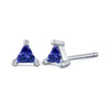 Wholesale S925 Sterling Silver Geometric Triangle Earrings With Diamond Design For Women