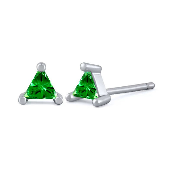 Wholesale S925 Sterling Silver Geometric Triangle Earrings With Diamond Design For Women