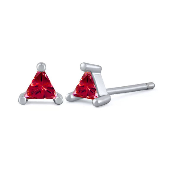 Wholesale S925 Sterling Silver Geometric Triangle Earrings With Diamond Design For Women