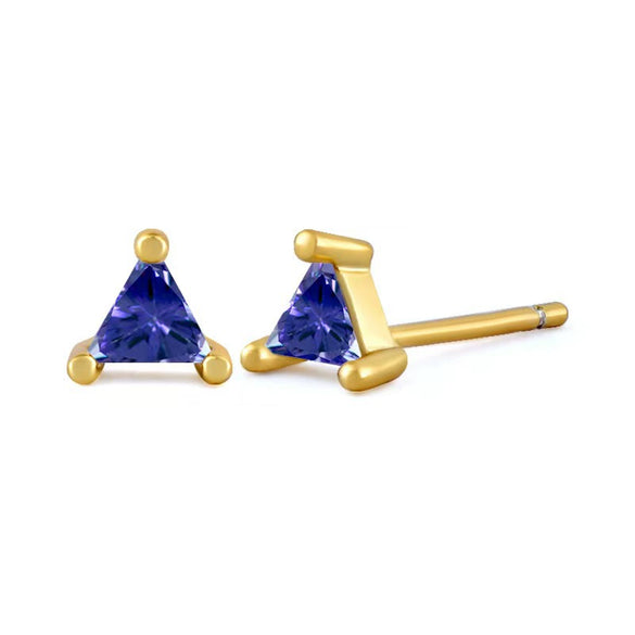 Wholesale S925 Sterling Silver Geometric Triangle Earrings With Diamond Design For Women