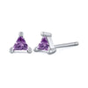 Wholesale S925 Sterling Silver Geometric Triangle Earrings With Diamond Design For Women