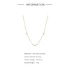 Wholesale S925 Sterling Silver Geometric Triple Diamond Stacked Ochain Clavicle Necklace With Electroplating For Women