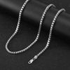 Wholesale S925 Sterling Silver Geometric Twist Chain Necklace