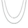 Wholesale S925 Sterling Silver Geometric Twist Chain Necklace