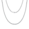 Wholesale S925 Sterling Silver Geometric Twist Chain Necklace