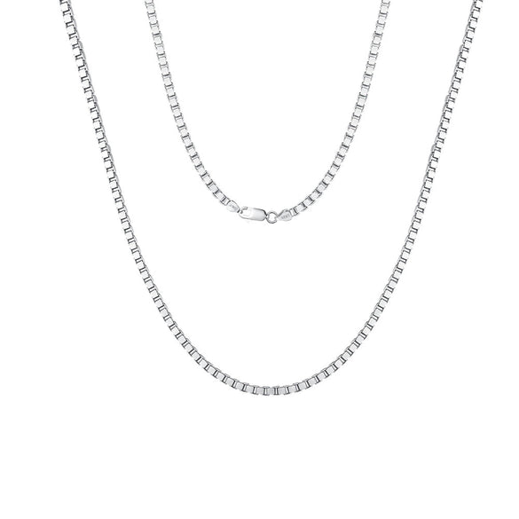 Wholesale S925 Sterling Silver Geometric Twist Chain Necklace