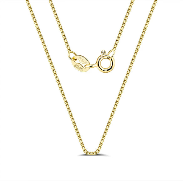 Wholesale S925 Sterling Silver Geometric Twist Chain Necklace