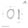 Wholesale S925 Sterling Silver Geometric Twist Circle Electroplated Women's Earrings