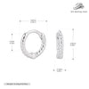 Wholesale S925 Sterling Silver Geometric Twist Circle Electroplated Women's Earrings