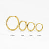 Wholesale S925 Sterling Silver Geometric Twist Trendy Ear Buckle Ring Circle Gold Plated Ear Studs For Women