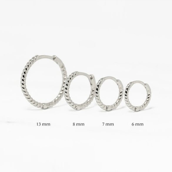 Wholesale S925 Sterling Silver Geometric Twist Trendy Ear Buckle Ring Circle Gold Plated Ear Studs For Women