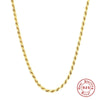 Wholesale S925 Sterling Silver Geometric Twist Woven Clavicle Necklace With Electroplating For Women