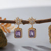 Wholesale S925 Sterling Silver Geometric U Shape Light Luxury Style Earrings Set With Gems