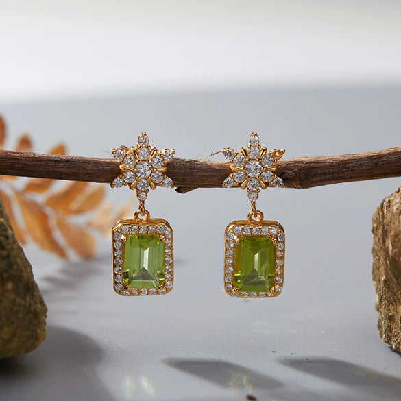 Wholesale S925 Sterling Silver Geometric U Shape Light Luxury Style Earrings Set With Gems