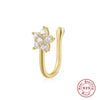 Wholesale S925 Sterling Silver Geometric Water Drop Lightning Diamond Nose Ring With Electroplating For Women