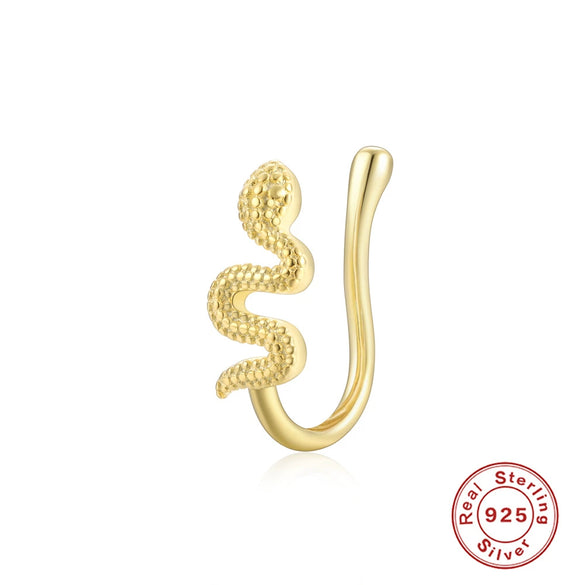 Wholesale S925 Sterling Silver Geometric Water Drop Lightning Diamond Nose Ring With Electroplating For Women