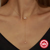 Wholesale S925 Sterling Silver Geometric Yshaped Kiteshaped Diamondencrusted Zircon Electroplated Clavicle Necklace For Women
