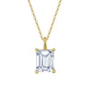 Wholesale S925 Sterling Silver Geometric Zirconium Pendant Necklace With Square Sugar Cube Design And Electroplating For Women