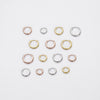 Wholesale S925 Sterling Silver Glossy Geometric Plain Hoop Earrings With Electroplating For Women