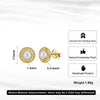 Wholesale S925 Sterling Silver Gold Plated Pearl Earrings With 5A White Zirconium Electroplated Fashionable Niche Design For Women