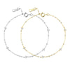Wholesale S925 Sterling Silver Gold Plated Round Zirconium Stitching Hand Jewelry Bracelet With Electroplating Process And Geometric Style