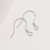 Wholesale S925 Sterling Silver Goldplated Geometric Diy Handmade Earring Ear Hook Semifinished Material For Women
