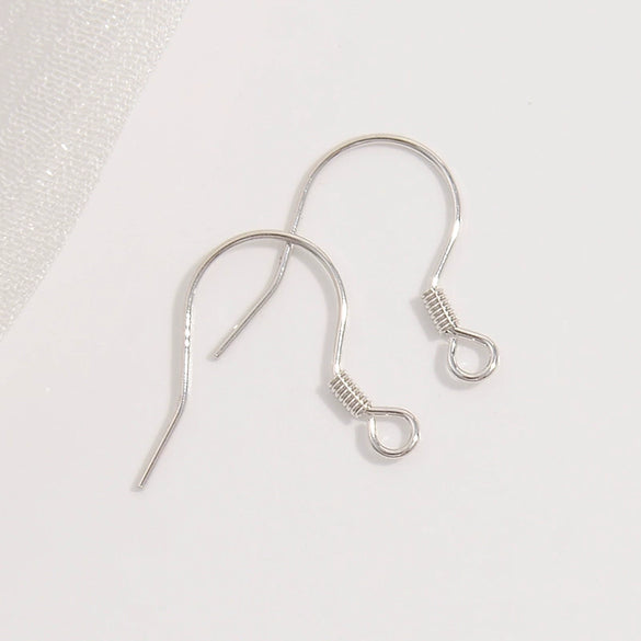 Wholesale S925 Sterling Silver Goldplated Geometric Diy Handmade Earring Ear Hook Semifinished Material For Women