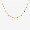 Wholesale S925 Sterling Silver Heart Pattern Love Color Zirconium Necklace With Platinum Or 18K Gold Electroplating For Women Fashion Collarbone Pendant