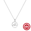 Wholesale S925 Sterling Silver Heart Shape Butterfly English Letter Mama Pendant Clavicle Chain With Electroplating For Women