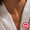 Wholesale S925 Sterling Silver Heart Shape Butterfly English Letter Mama Pendant Clavicle Chain With Electroplating For Women