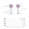 Wholesale S925 Sterling Silver Heart Shape Diamond Love Earrings For Women
