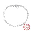 Wholesale S925 Sterling Silver Heart Shape Love Anklet For Women Simple Style
