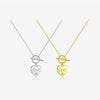 Wholesale S925 Sterling Silver Heart Shaped Necklace With Ot Buckle And English Letter Love Design Set With Diamonds For Women