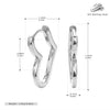 Wholesale S925 Sterling Silver Heart Shaped Simple Style Electroplated Earrings For Women