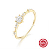 Wholesale S925 Sterling Silver Heart Shaped Zircon Inlaid Ring For Women Minimalist Light Luxury Fashion