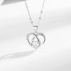 Wholesale S925 Sterling Silver Heartshaped Collarbone Necklace Fashionable Temperament Light Luxury