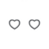 Wholesale S925 Sterling Silver Heartshaped Earrings Original Design Niche Fashion Simple Sweet Love Style